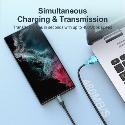 JOYROOM S-UC027A10 Extraordinary Series 3A USB-A to USB-C / Type-C Fast Charging Data Cable, Type-C, 1.2m