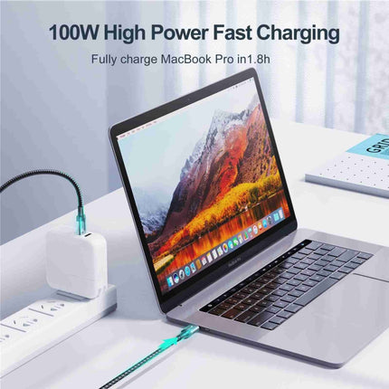 JOYROOM S-CC100A10 Extraordinary Series 100 W USB-C/Typ-C auf USB-C/Typ-C Schnellladedatenkabel, 100 W Typ-C, 1,2 m, 100 W Typ-C, 2 m, 100 W Typ-C, 2 m