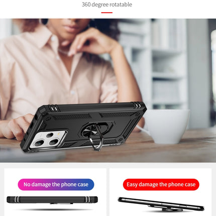 Shockproof TPU + PC Phone Case with Holder, For Xiaomi Redmi Note 12 Pro+, For Xiaomi Redmi Note 12 Pro 5G, For Xiaomi Redmi Note 12 5G Global