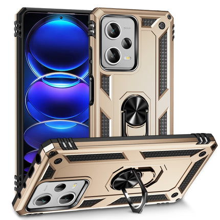 Shockproof TPU + PC Phone Case with Holder, For Xiaomi Redmi Note 12 Pro+, For Xiaomi Redmi Note 12 Pro 5G, For Xiaomi Redmi Note 12 5G Global