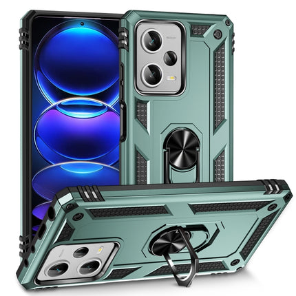 Shockproof TPU + PC Phone Case with Holder, For Xiaomi Redmi Note 12 Pro+, For Xiaomi Redmi Note 12 Pro 5G, For Xiaomi Redmi Note 12 5G Global