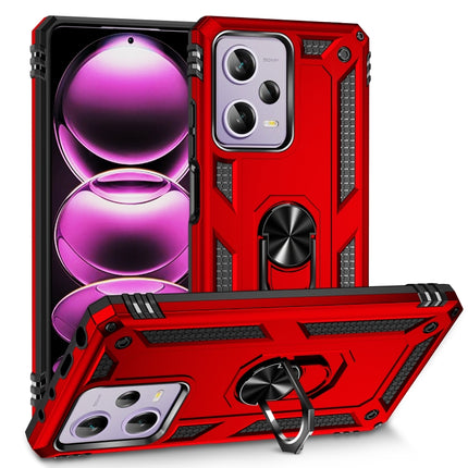 Shockproof TPU + PC Phone Case with Holder, For Xiaomi Redmi Note 12 Pro+, For Xiaomi Redmi Note 12 Pro 5G, For Xiaomi Redmi Note 12 5G Global