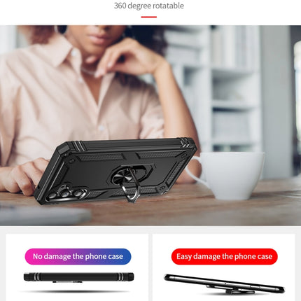 Shockproof TPU + PC Phone Case with Holder, For Samsung Galaxy A34