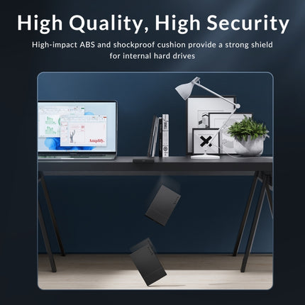 ORICO ORICO-2526C3-V1 2,5 Zoll USB 3.0 USB-A auf Typ-C Festplattengehäuse Externes Speichergehäuse, Typ-C