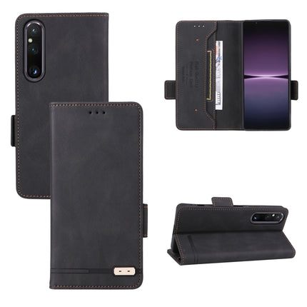 Magnetic Clasp Flip Leather Phone Case, For Honor X5, For Honor X9a 5G / Magic5 Lite, For Samsung Galaxy A24 4G, For Sony Xperia 1 V