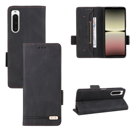 Magnetic Clasp Flip Leather Phone Case, For Sony Xperia 10 V