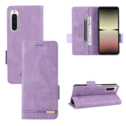 Magnetic Clasp Flip Leather Phone Case, For Sony Xperia 10 V