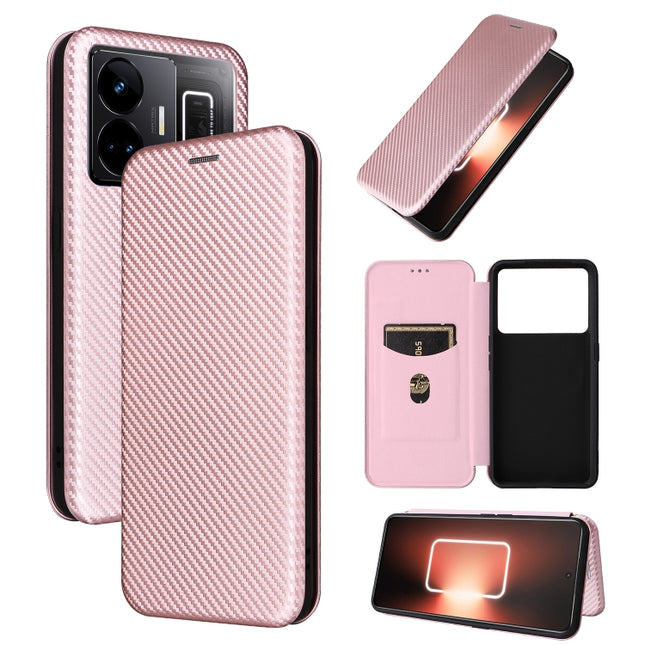 Carbon Fiber Texture Flip Leather Phone Case, For Realme GT Neo 5 / Realme GT 3, For Honor X5, For Samsung Galaxy A24 4G, For OnePlus 11R 5G