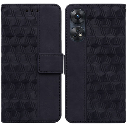 Geometric Embossed Leather Phone Case, For Motorola Moto G13 / G23 / G53, For Motorola Moto  G73, For OnePlus 11, For OPPO Reno8 T  4G