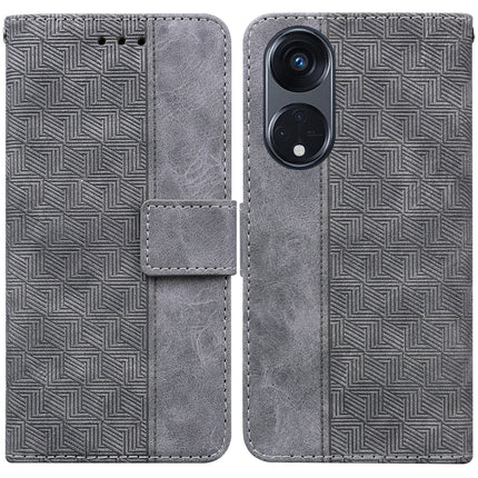 Geometric Embossed Leather Phone Case, For OPPO Reno8 T  5G / A1 Pro 5G, For Realme 10 4G, For Realme 10 Pro 5G, For Realme 10 Pro+