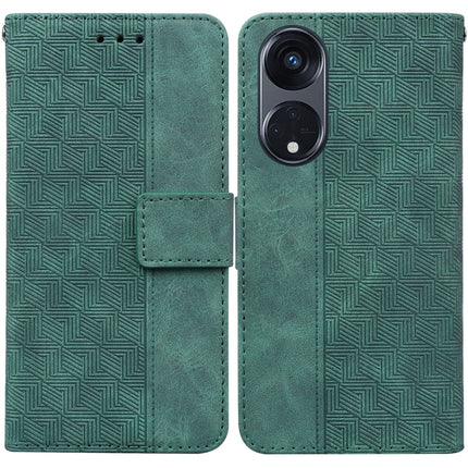 Geometric Embossed Leather Phone Case, For OPPO Reno8 T  5G / A1 Pro 5G, For Realme 10 4G, For Realme 10 Pro 5G, For Realme 10 Pro+