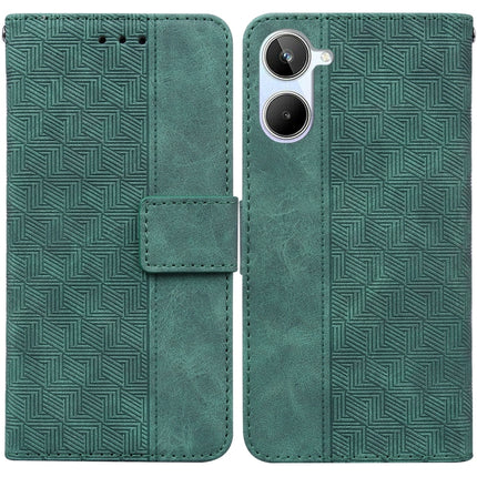 Geometric Embossed Leather Phone Case, For OPPO Reno8 T  5G / A1 Pro 5G, For Realme 10 4G, For Realme 10 Pro 5G, For Realme 10 Pro+