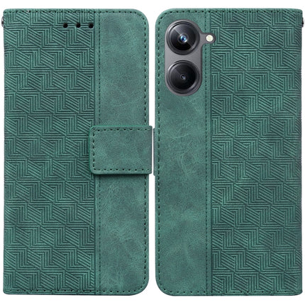 Geometric Embossed Leather Phone Case, For OPPO Reno8 T  5G / A1 Pro 5G, For Realme 10 4G, For Realme 10 Pro 5G, For Realme 10 Pro+