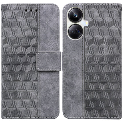 Geometric Embossed Leather Phone Case, For OPPO Reno8 T  5G / A1 Pro 5G, For Realme 10 4G, For Realme 10 Pro 5G, For Realme 10 Pro+