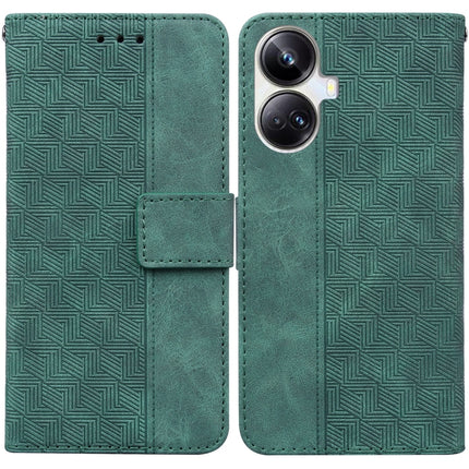 Geometric Embossed Leather Phone Case, For OPPO Reno8 T  5G / A1 Pro 5G, For Realme 10 4G, For Realme 10 Pro 5G, For Realme 10 Pro+