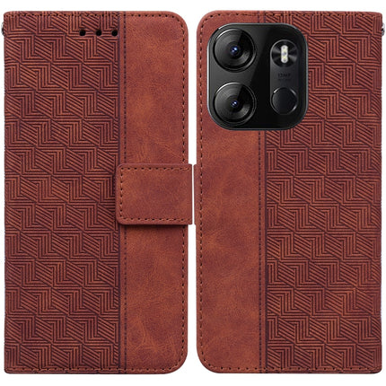 Geometric Embossed Leather Phone Case, For Infinix Zero 20, For Tecno Spark Go 2023 / Pop 7 Pro, For Honor 70, For Honor 80