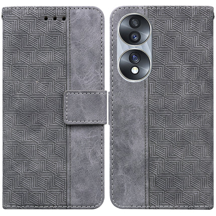 Geometric Embossed Leather Phone Case, For Infinix Zero 20, For Tecno Spark Go 2023 / Pop 7 Pro, For Honor 70, For Honor 80