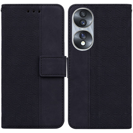 Geometric Embossed Leather Phone Case, For Infinix Zero 20, For Tecno Spark Go 2023 / Pop 7 Pro, For Honor 70, For Honor 80