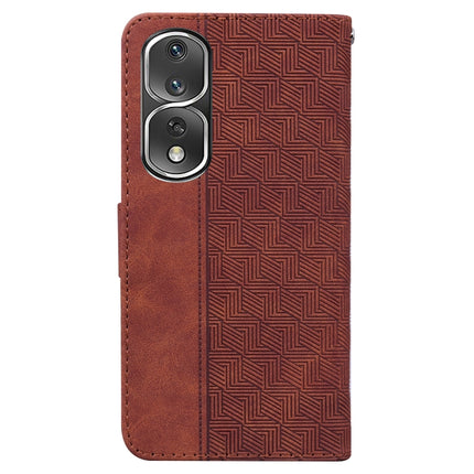 Geometric Embossed Leather Phone Case, For Honor 80 Pro, For Honor 80 SE, For Honor X8 5G, For Honor X9a