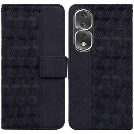 Geometric Embossed Leather Phone Case, For Honor 80 Pro, For Honor 80 SE, For Honor X8 5G, For Honor X9a