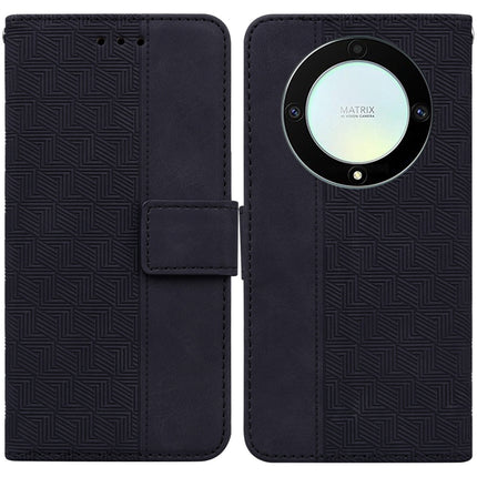 Geometric Embossed Leather Phone Case, For Honor 80 Pro, For Honor 80 SE, For Honor X8 5G, For Honor X9a