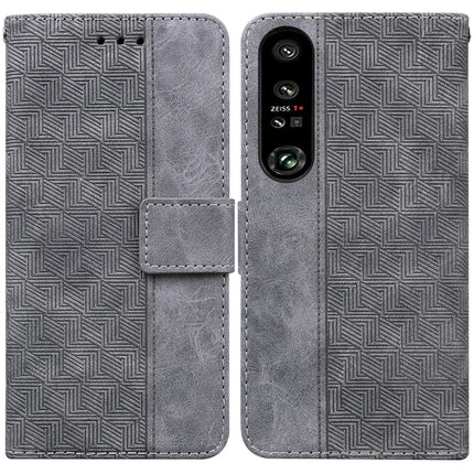 Geometric Embossed Leather Phone Case, For Honor X7a, For Samsung Galaxy A04e / F04 / M04, For Sony Xperia 1 IV 2023, For Sony Xperia 10 IV 2023
