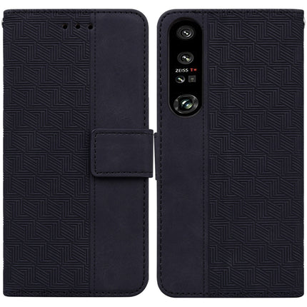 Geometric Embossed Leather Phone Case, For Honor X7a, For Samsung Galaxy A04e / F04 / M04, For Sony Xperia 1 IV 2023, For Sony Xperia 10 IV 2023