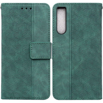 Geometric Embossed Leather Phone Case, For Honor X7a, For Samsung Galaxy A04e / F04 / M04, For Sony Xperia 1 IV 2023, For Sony Xperia 10 IV 2023