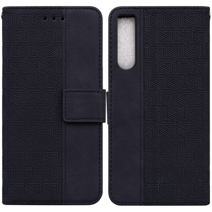Geometric Embossed Leather Phone Case, For Honor X7a, For Samsung Galaxy A04e / F04 / M04, For Sony Xperia 1 IV 2023, For Sony Xperia 10 IV 2023
