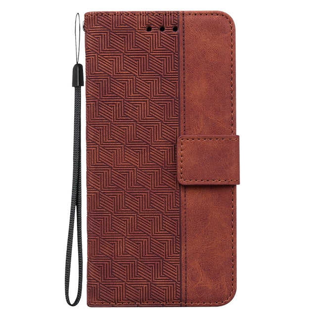 Geometric Embossed Leather Phone Case, For Xiaomi 13 5G, For Xiaomi 13 Pro, For Xiaomi Redmi Note 12 5G, For Xiaomi Redmi Note 12 Pro 5G