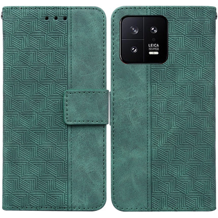 Geometric Embossed Leather Phone Case, For Xiaomi 13 5G, For Xiaomi 13 Pro, For Xiaomi Redmi Note 12 5G, For Xiaomi Redmi Note 12 Pro 5G