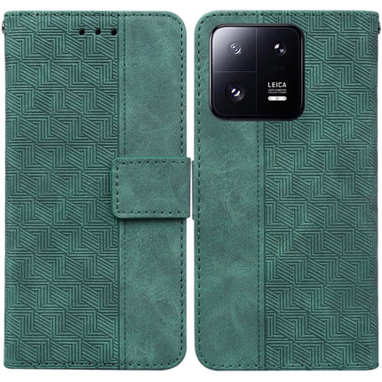 Geometric Embossed Leather Phone Case, For Xiaomi 13 5G, For Xiaomi 13 Pro, For Xiaomi Redmi Note 12 5G, For Xiaomi Redmi Note 12 Pro 5G