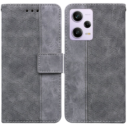 Geometric Embossed Leather Phone Case, For Xiaomi 13 5G, For Xiaomi 13 Pro, For Xiaomi Redmi Note 12 5G, For Xiaomi Redmi Note 12 Pro 5G