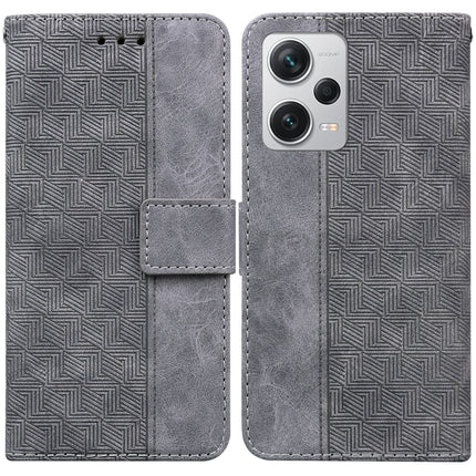 Geometric Embossed Leather Phone Case, For Xiaomi Redmi Note 12 Pro+