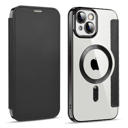 MagSafe Magnetic RFID Anti-theft Leather Phone Case, For iPhone 14 Plus, For iPhone 13 Pro Max, For iPhone 13 Pro