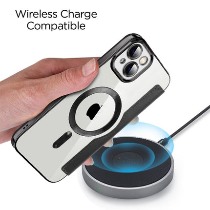MagSafe Magnetic RFID Anti-theft Leather Phone Case, For iPhone 14 Plus, For iPhone 13 Pro Max, For iPhone 13 Pro