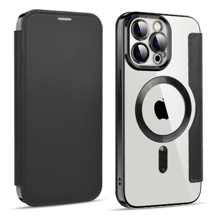 MagSafe Magnetic RFID Anti-theft Leather Phone Case, For iPhone 14 Plus, For iPhone 13 Pro Max, For iPhone 13 Pro