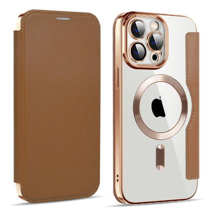 MagSafe Magnetic RFID Anti-theft Leather Phone Case, For iPhone 14 Plus, For iPhone 13 Pro Max, For iPhone 13 Pro