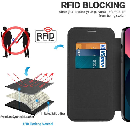 MagSafe Magnetic RFID Anti-theft Leather Phone Case, For iPhone 13, For iPhone 12 Pro Max, For iPhone 12 Pro