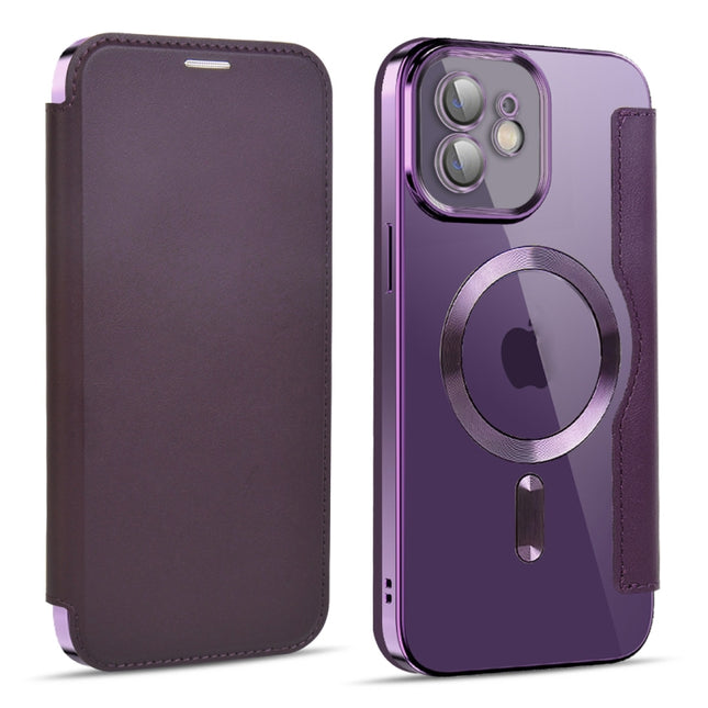 MagSafe Magnetic RFID Anti-theft Leather Phone Case, For iPhone 12, For iPhone 11 Pro Max, For iPhone 11