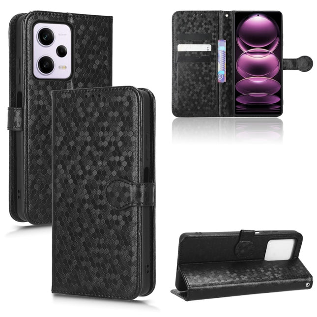 Honeycomb Dot Texture Leather Phone Case, For Xiaomi Redmi Note 12 Pro 5G, For Xiaomi Redmi Note12 Pro+, For Xiaomi Redmi K60 5G / K60 Pro / K60 Championship Edition, For Xiaomi Redmi K60E 5G