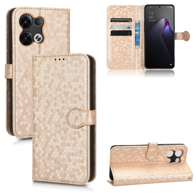 Honeycomb Dot Texture Leather Phone Case, For OPPO Reno8 Pro+ 5G, For Realme 10 4G, For Realme 10 Pro, For Realme 10 Pro+
