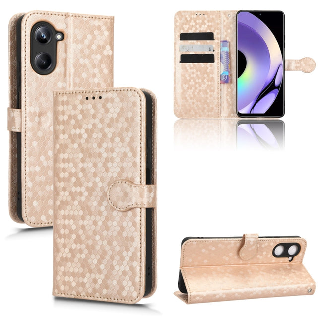 Honeycomb Dot Texture Leather Phone Case, For OPPO Reno8 Pro+ 5G, For Realme 10 4G, For Realme 10 Pro, For Realme 10 Pro+