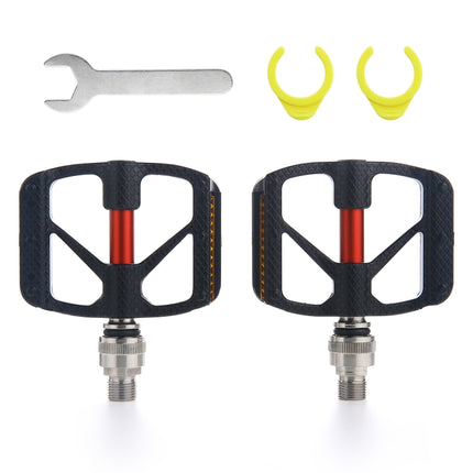 QR610 1 Pair Carbon Fiber Bicycle Quick Release Pedals