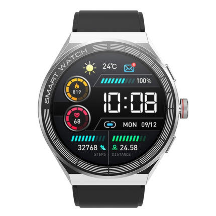 BM01 1.45 inch Silicone Band IP68 Waterproof Smart Watch Support Bluetooth Call / NFC