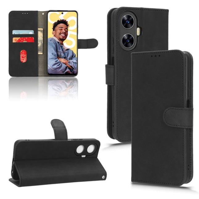 Skin Feel Magnetic Flip Leather Phone Case, For Realme C55, For TCL ION X, For vivo S16e, For Xiaomi Redmi Note 12 Pro+ 5G