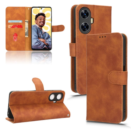 Skin Feel Magnetic Flip Leather Phone Case, For Realme C55, For TCL ION X, For vivo S16e, For Xiaomi Redmi Note 12 Pro+ 5G