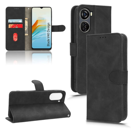 Skin Feel Magnetic Flip Leather Phone Case, For Honor X5, For Samsung Galaxy A24 4G, For ZTE Blade V40 Design