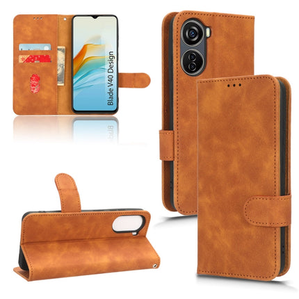Skin Feel Magnetic Flip Leather Phone Case, For Honor X5, For Samsung Galaxy A24 4G, For ZTE Blade V40 Design