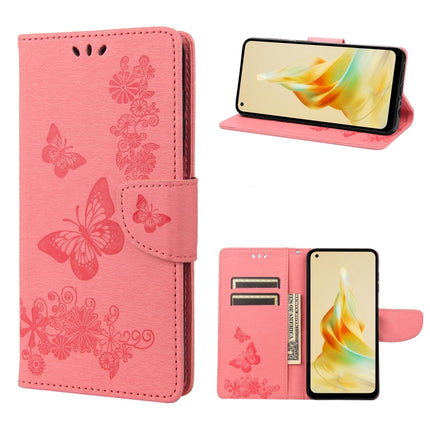 Butterfly Embossed Horizontal Flip Leather Phone Case, For OPPO Reno8 T 4G, For Xiaomi Redmi Note 12 5G Global / Poco X5 5G, For Xiaomi Redmi Note 12 Pro 5G Global